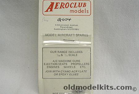 Aeroclub 1/72 Parabellum Machine Guns (2), G004 plastic model kit